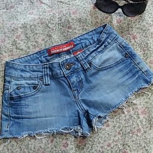 Zana Di Frayed Jean Shorts 0